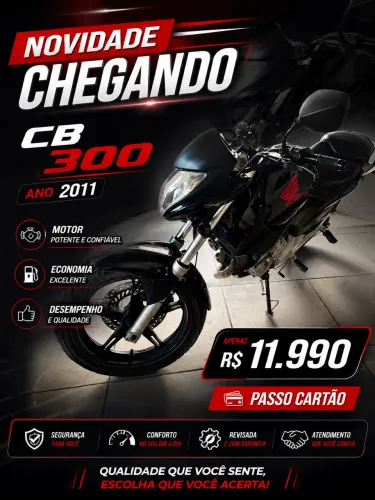 Cb300 2011 impecável