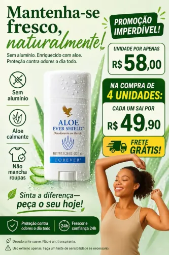 Desodorante a base de aloe vera.