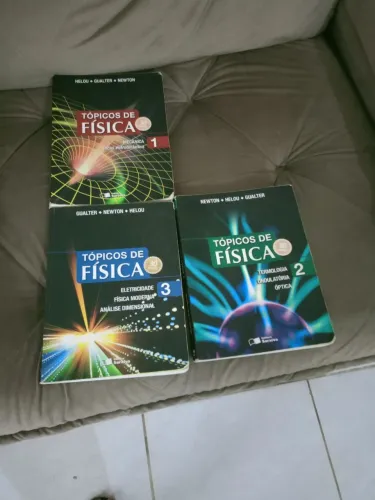 Tópicos de física coleção completa em estado aceitável para ITA IME e vestibulares