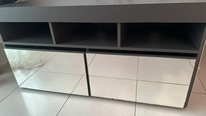 Rack MDF cinza