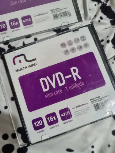 dvd virgem multilaser 4.7 gigas dvd-r slim case