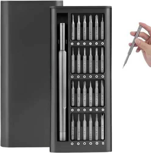 Kit Chave De Fenda Magnética De Precisão Profissional 24 Em 1