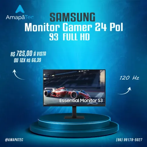 Monitor Gamer Samsung 24" FHD 120 Hz S3