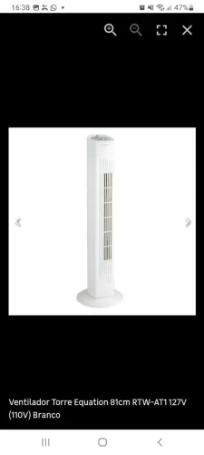 Ventilador portátil Equation