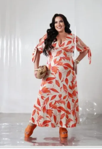 Vestido Plus size Longo