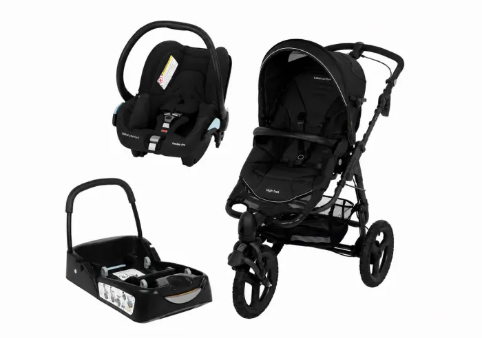 Kit carrinho + bebê conforto + base carro