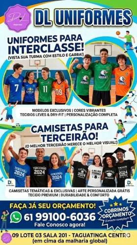 Camiseta formandos e interclasse  - Terceirão- escolar 