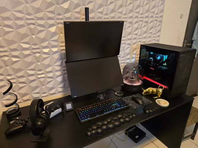 Kit 2 Monitores Odyssey G30 + Suporte aquário vertical + Displayport 3m ugreen