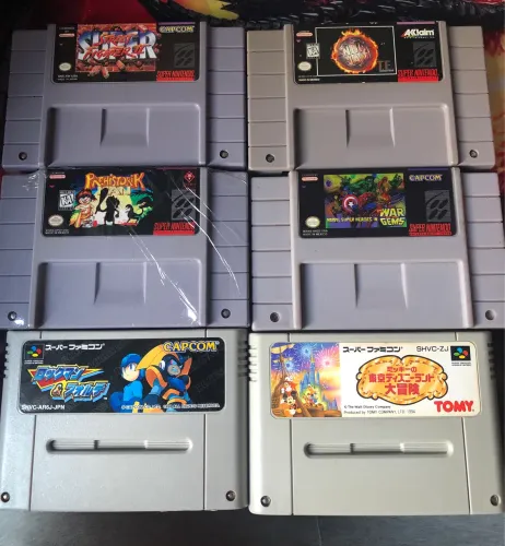 Super Lote Jogos Super Nintendo Originais