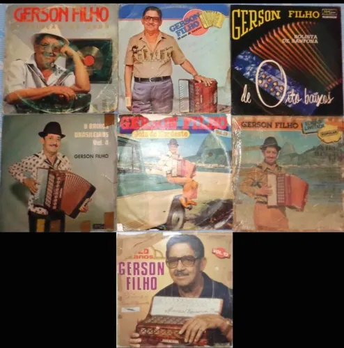 7 LPs Gerson Filho, Forró
