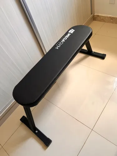 Banco Academia Regulável Reto Para Treino Musculação Supino