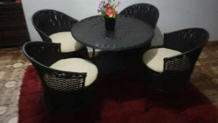Jogo de poltronas de área externa