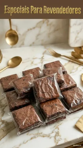 Atacado De Brownie Tradicional (sem recheio) 70% cacau)