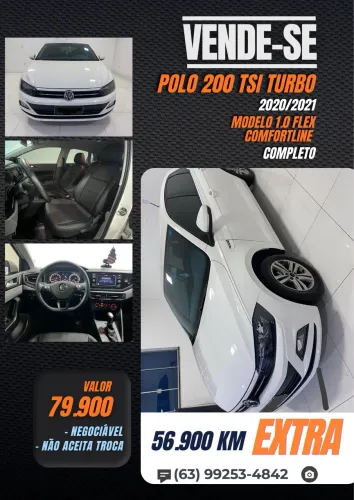 Volkswagen Polo Comfort. 200 TSI 1.0 Flex 12V Aut. 2020