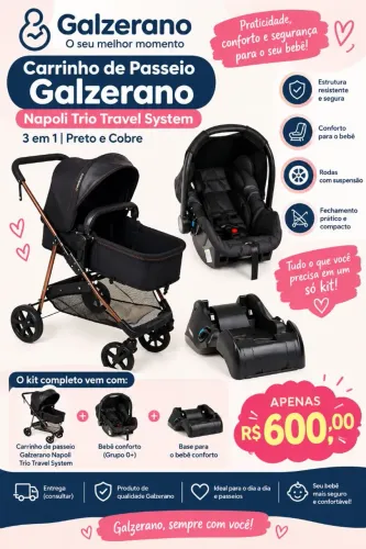 Carrinho bebê Galzerano 