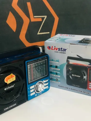 Rádio AM/FM/Pen drive/Cartão de Memória