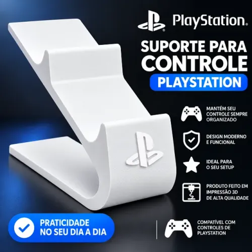 SUPORTE PARA CONTROLE PLAYSTATION - BRANCO
