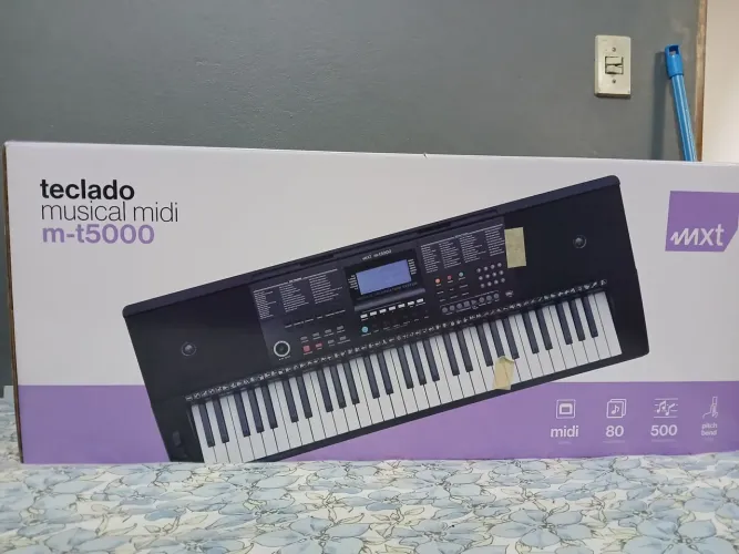 Teclado musical midi mt5000