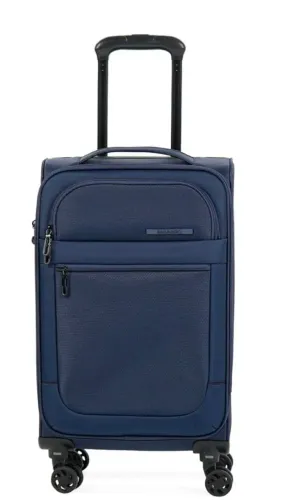 (Não foi usada) Mala de Bordo 10 kg Poliéster 4 Rodas Edimburgo Azul