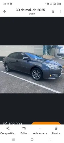 Toyota Corolla XEI 2.0 Flex 16V Aut. 2018