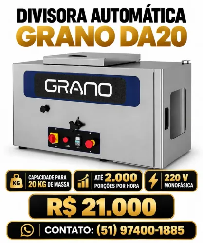 Divisora Automática de Massas GRANO DA20 - 20 kg