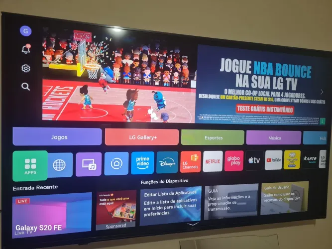 Smart TV LG 55 polegadas nova no plástico Led 