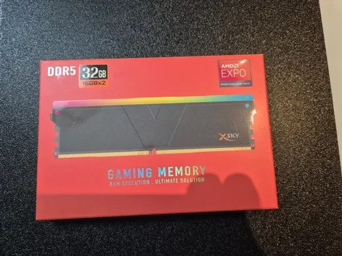 Memória DDR5 V-Color Manta XSky 32GB(2x16) 6000MHz CL30 RGB - Black / SK Hynix / EXPO