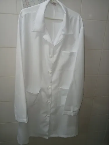Jaleco branco G - manga longa