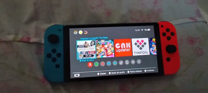 Nintendo SWITCH OLED desbloqueado (troco em xbox series S)