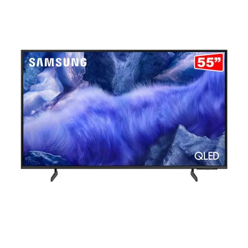 Samsung Vision AI Smart TV 55" QLED 4K Processador Q4 AI HDR UHD 3 Bordas Infinitas