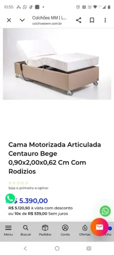 Cama de solteiro automática