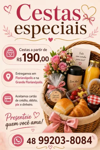 Cesta de café da manhã.
