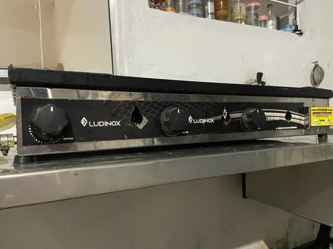 Chapa para lanches kit gás