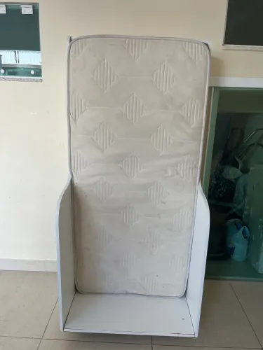 Mini cama infantil madeira com colchão 
