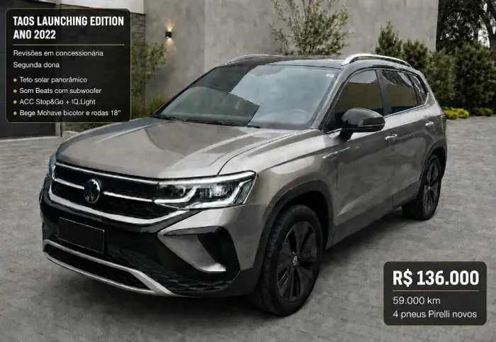 Volkswagen Taos Launching ED. 1.4 250 TSI Flex AUT 2022