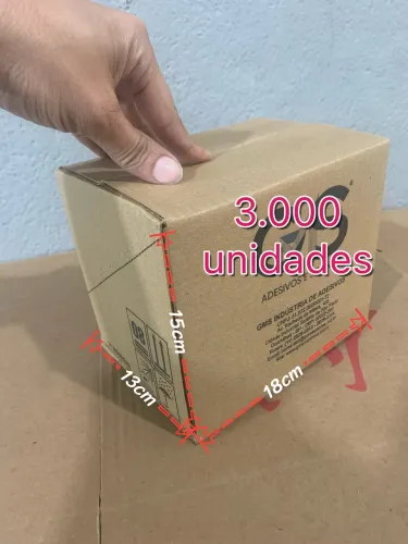 Caixa de papelão 18x13x15cm lote com 3.000 unidades