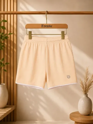 Shorts Area Grain Feminino Salmão - Tamanho P,M ou G