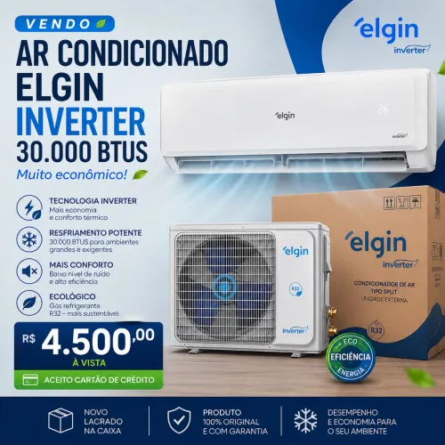 Ar Condicionado Novo na Caixa 30 mil Btus