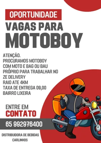 Vaga para entregador Zé Delivery