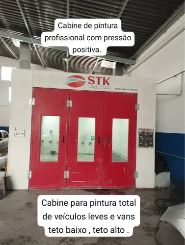 Cabine de pintura profissional .