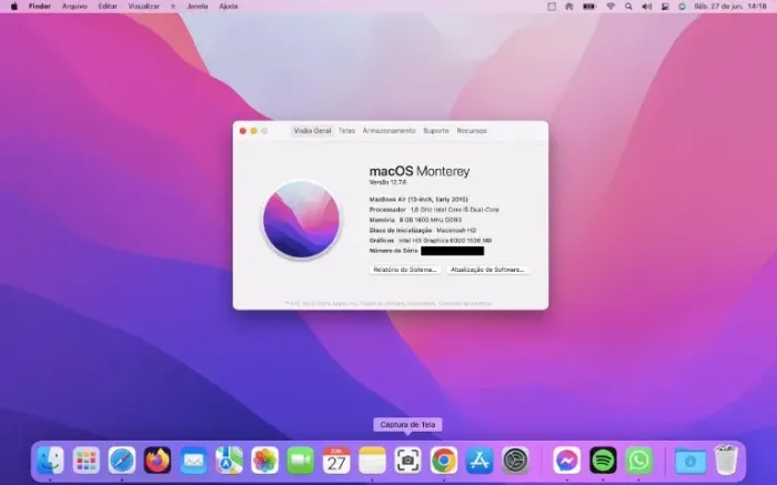 Macbook Air 2015 13 polegadas