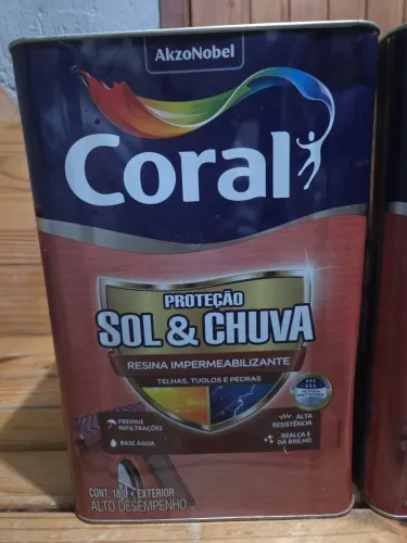 Tinta Impermeabilizante Sol & Chuva 18L Coral (COR CERAMICA TELHA)