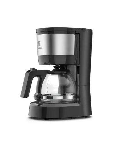 CAFETEIRA ELÉTRICA 127V ELECTROLUX JARRA DE VIDRO E COM ACABAMENTO INOX