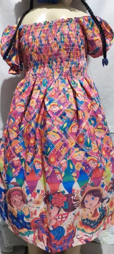 Vestido caipira 4 a 6 anos novo frete grátis Gravataí e Cachoeirinha