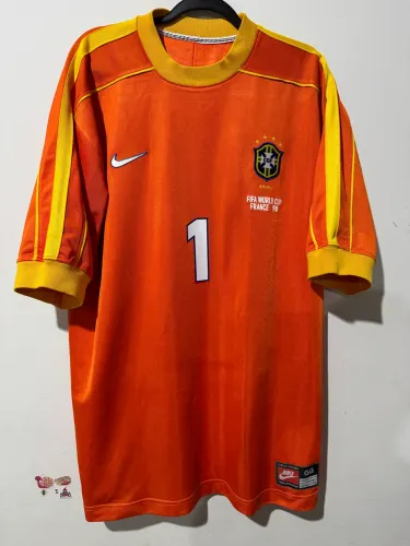 Camisa Brasil copa do mundo 1998 Taffarel 1