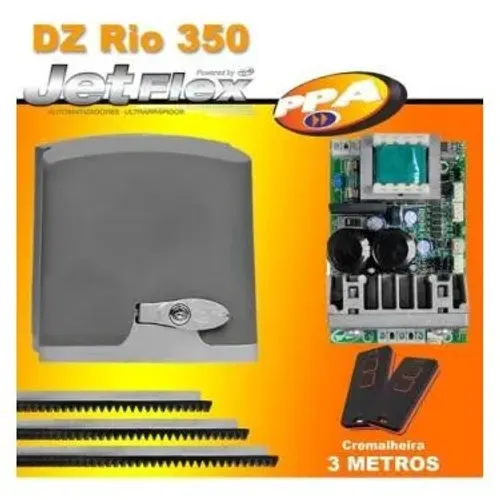 motor de portao ppa dz hub basic 10s 400kg 1/4 hp +acessorios completo.