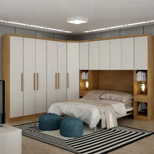 Guarda Roupa Casal/Queen Modulado 6 Gavetas 100%MDF tt2
