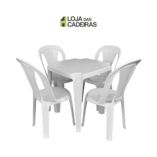 Jogo de Mesa de Plástico Resistente - Jogo Amanda