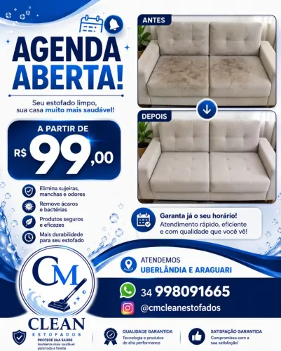 Limpeza de sofa