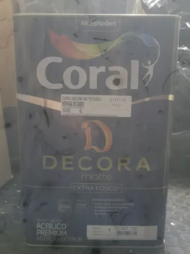 Lata de tinta 18lt Coral Decora